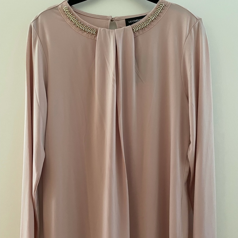 Liz Claiborne Rose Quartz Career Top